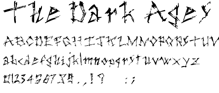 the dark ages font